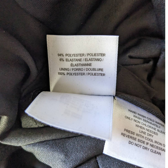 Black Label by Evan Picone 4 Dress Black Floral Velvet Detail NWT - Picture 6 of 7